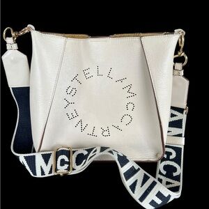 Stella McCartney: Camera Logo Strap Faux Leather Crossbody Bag
